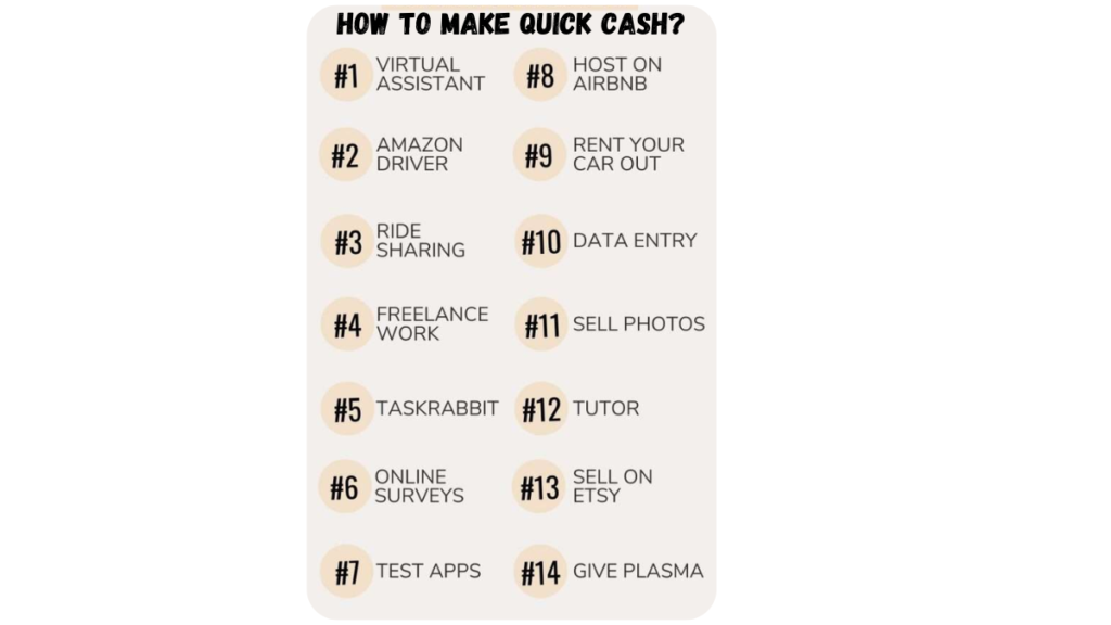 How To Make Quick Cash?